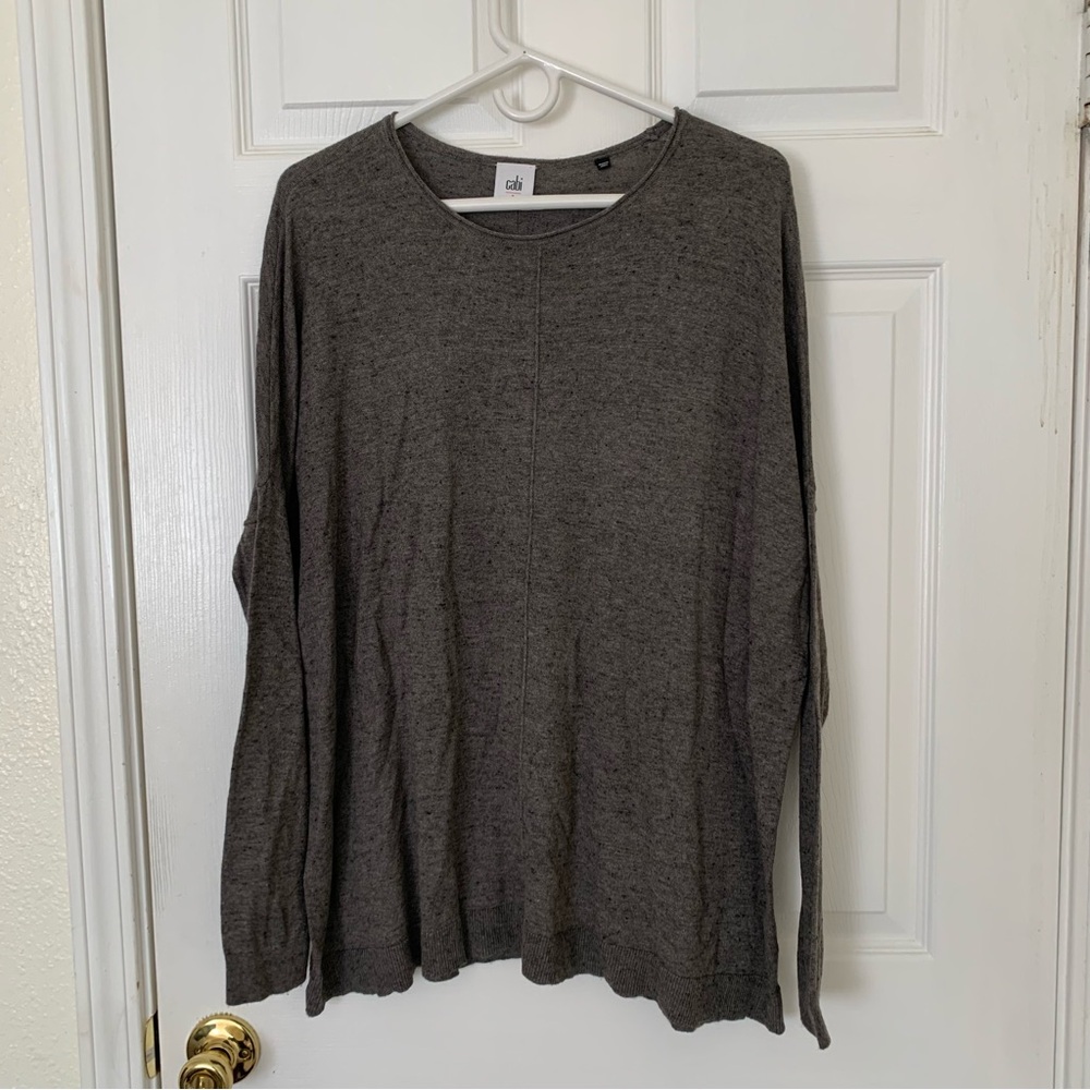 Cabi Dark Heather Grey Tuni Top S